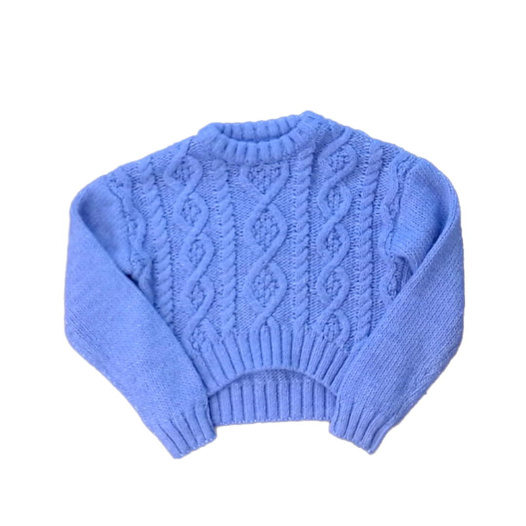 Rockets Of Awesome Girls Purple Cropped Sweater Size: 6 Years Purple Cropped