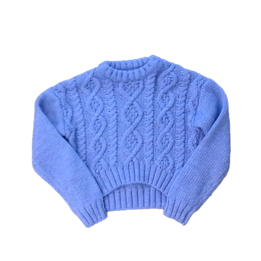 Rockets Of Awesome Girls Purple Cropped Sweater Size: 6 Years Purple Cropped