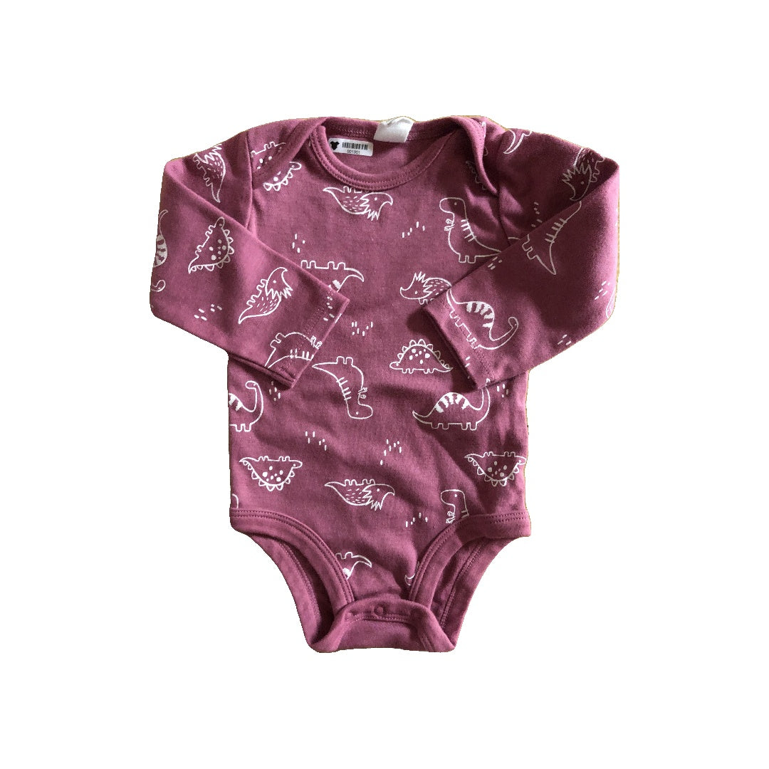 PL Baby Girls purple | Dinosaur Onesie Size: 3 months purple | Dinosaur