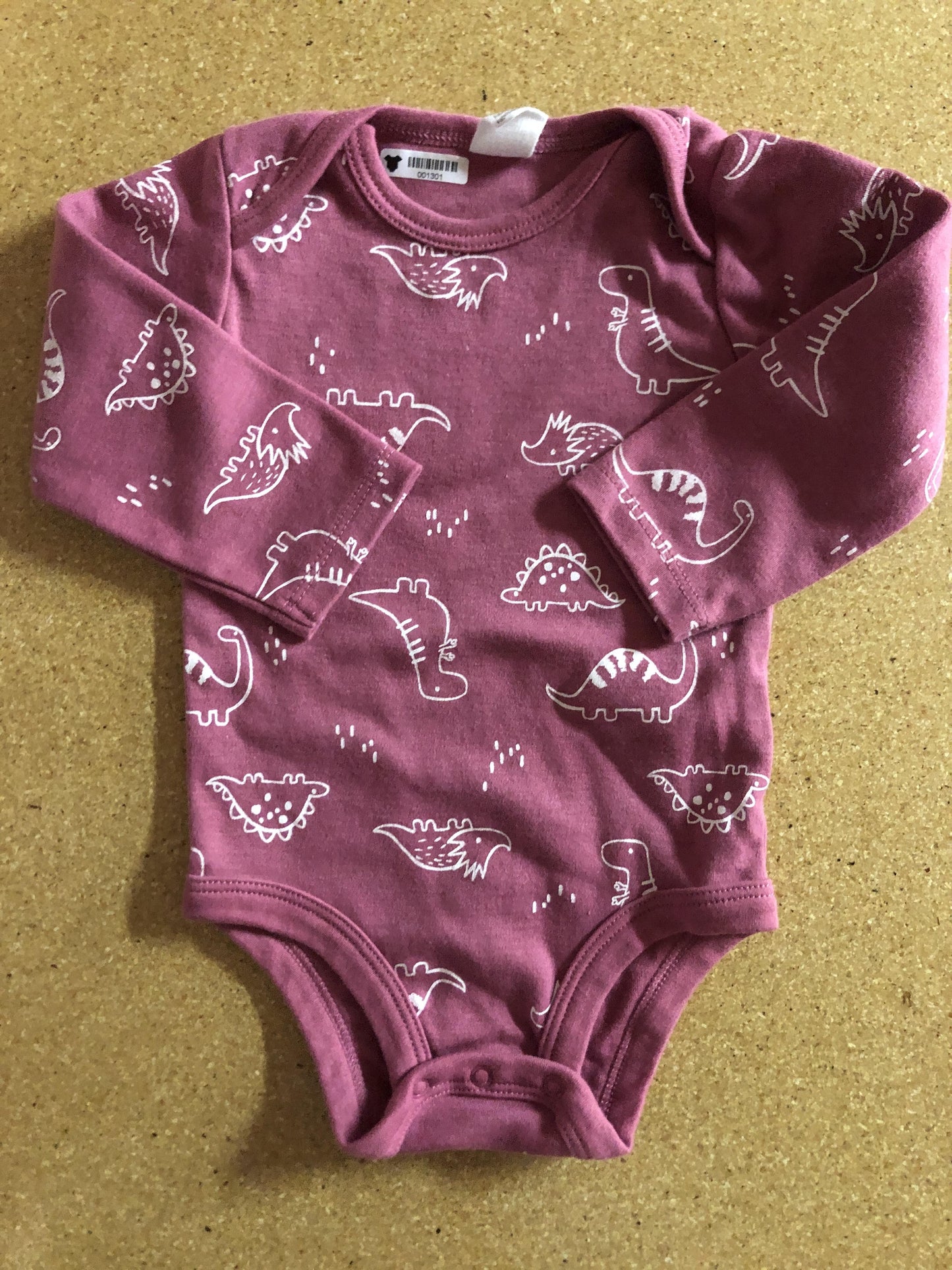PL Baby Girls purple | Dinosaur Onesie Size: 3 months purple | Dinosaur