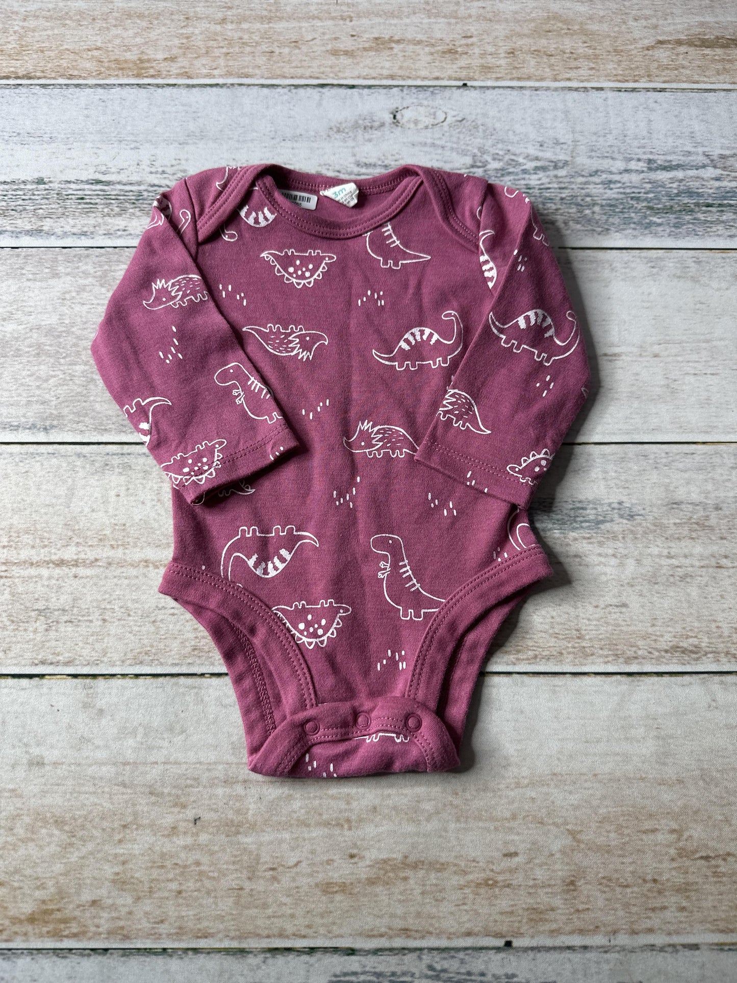 PL Baby Girls purple | Dinosaur Onesie Size: 3 months purple | Dinosaur