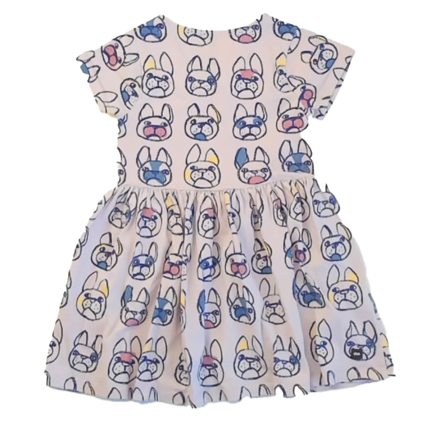 Tea Collection Girls Purple Dogs Dress Size: 4T Purple Dogs