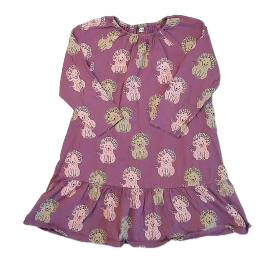 Tea Collection Girls Purple Dogs Dress Size: 8 Years Purple Dogs