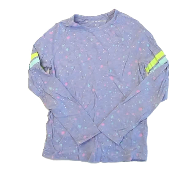 Rockets Of Awesome Girls Purple | Dots Long Sleeve T-Shirt Size: 8 Years Purple | Dots