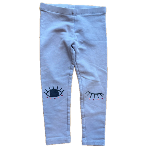 Tea Collection Girls Purple Eyes Leggings Size: 4T Purple Eyes