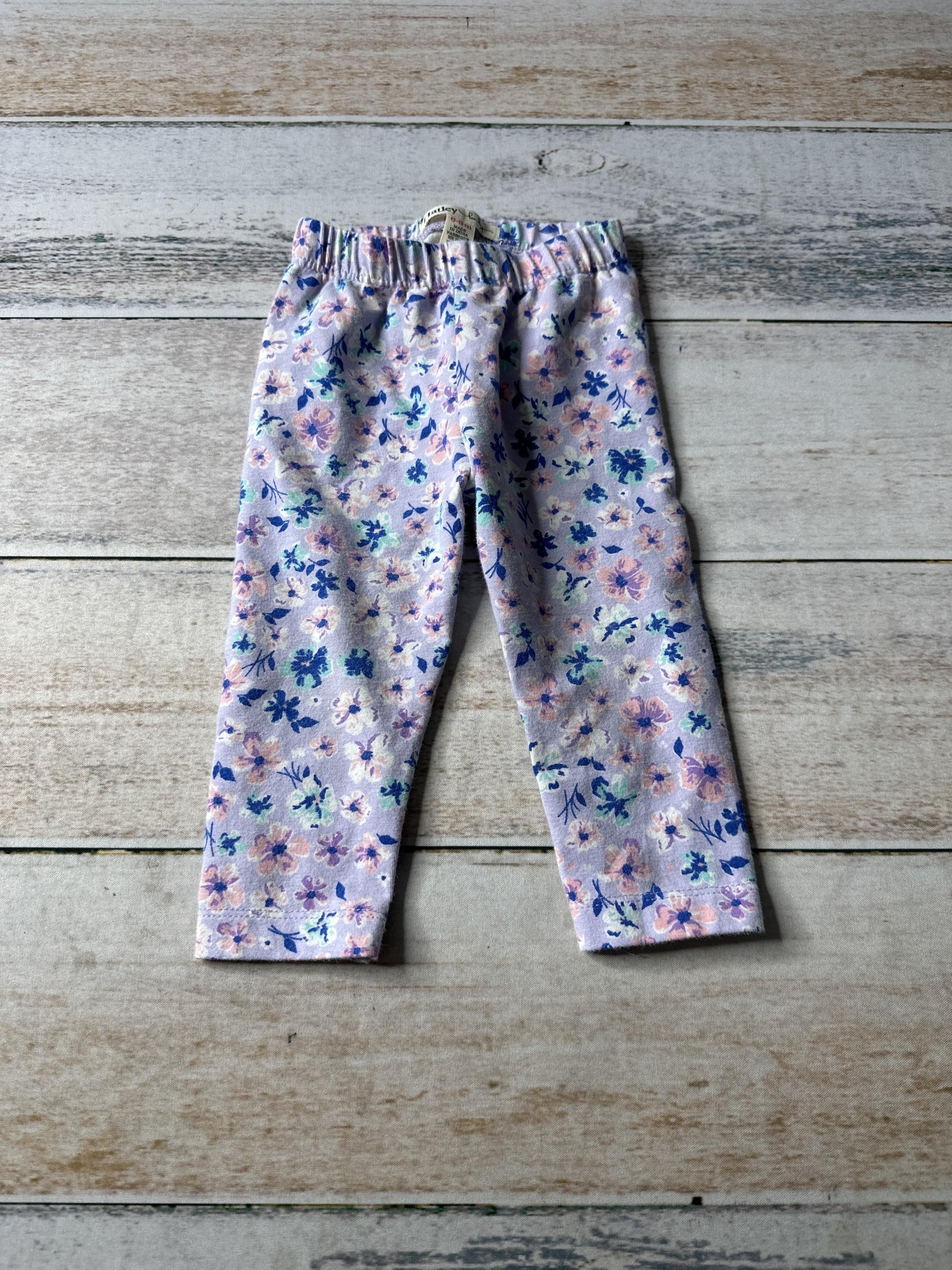Hatley Girls purple | Floral Pants Size: 6-9 months purple | Floral