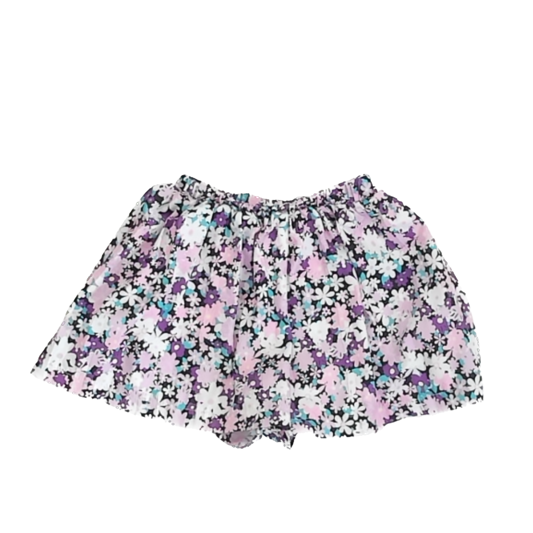 Unknown Girls Purple Floral Shorts Size: 6-7 Years Purple Floral