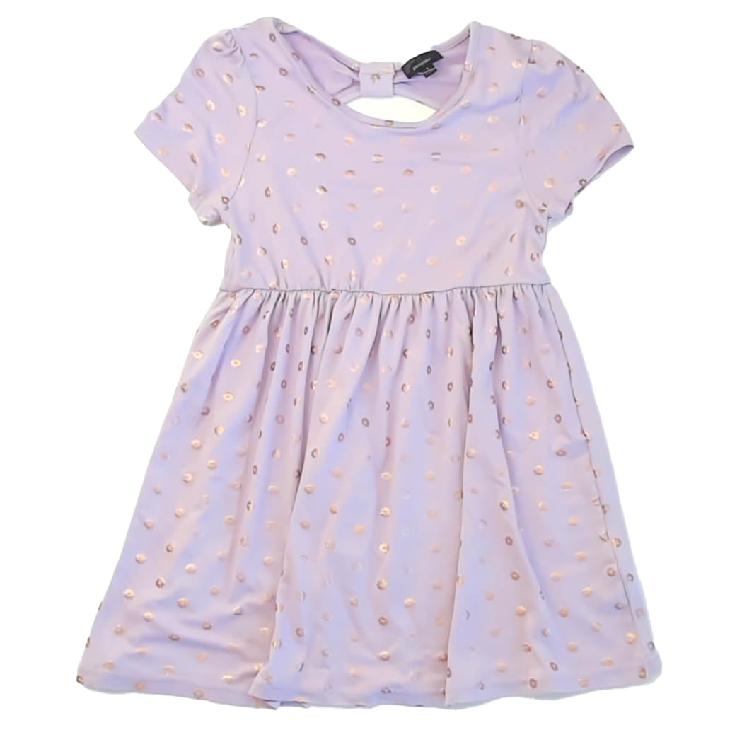 Picapino Girls Purple Floral Dress Size: 8 Years Purple Floral