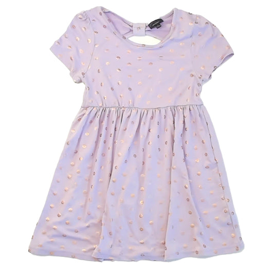 Picapino Girls Purple Floral Dress Size: 8 Years Purple Floral