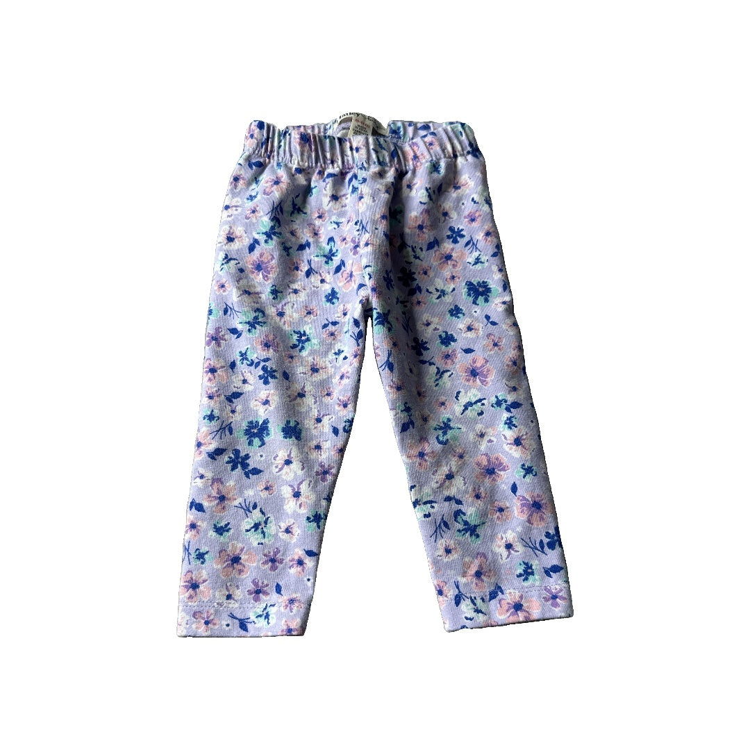 Hatley Girls purple | Floral Pants Size: 6-9 months purple | Floral