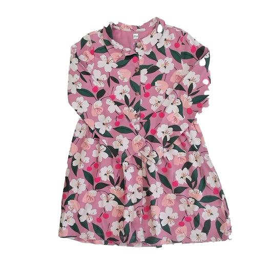 Tea Collection Girls Purple Floral Dress Size: 5T Purple Floral