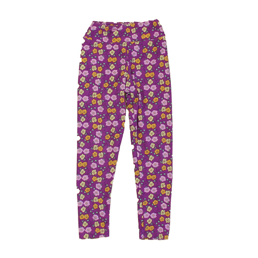 Lularoe Girls Purple Floral Leggings Size: 2-5T Purple Floral