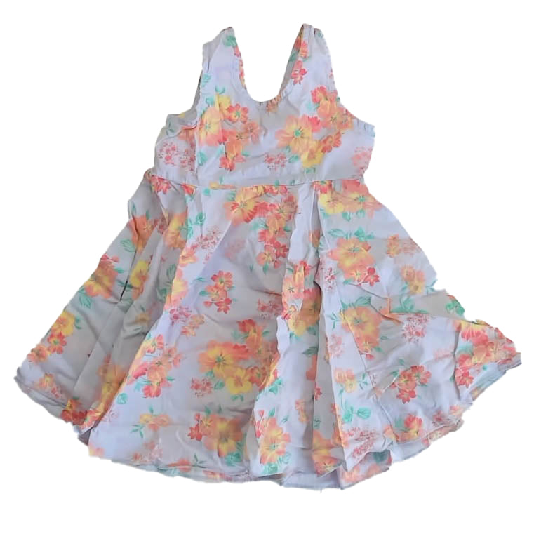 Benetton Girls Purple Floral Dress Size: 2T Purple Floral