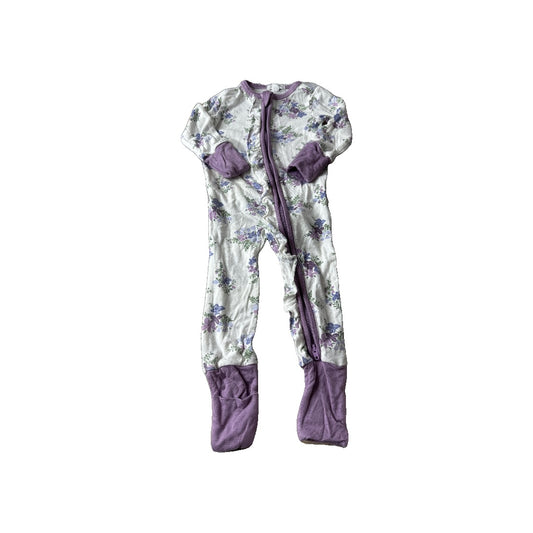 Angel Dear Girls purple | Floral Pajamas Size: 3-6 months purple | Floral
