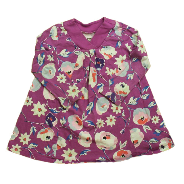 Tea Girls Purple| Floral Long Sleeve Shirt Size: 3T