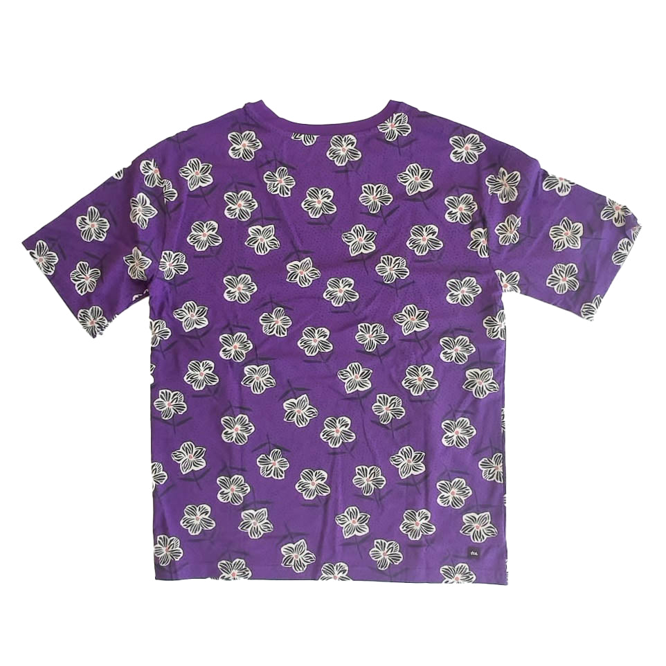 Tea Collection Girls Purple Floral T-Shirt Size: 14 Years Purple Floral