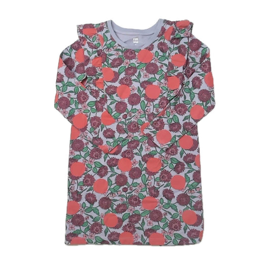 Tea Collection Girls Purple Floral Dress Size: 5T Purple Floral