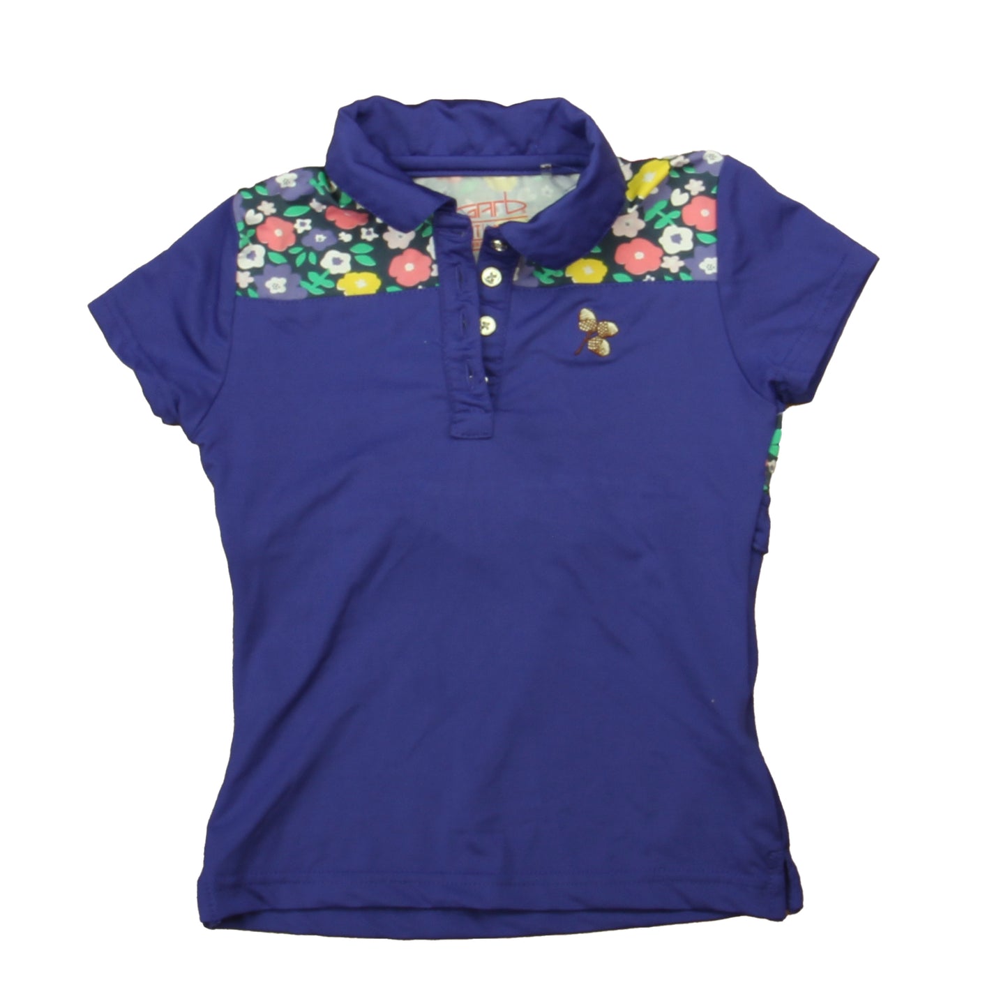 Garb Girls Purple Floral Polo Shirt Size: 2T Purple Floral