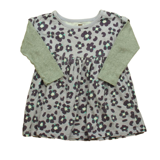 Tea Girls Purple Floral Dress Size: 12-18 Months Purple Floral