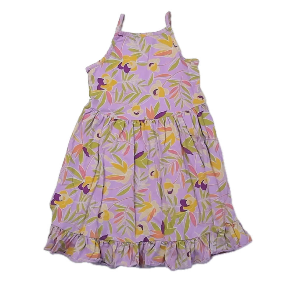 Tea Collection Girls Purple Floral Dress Size: 4T Purple Floral