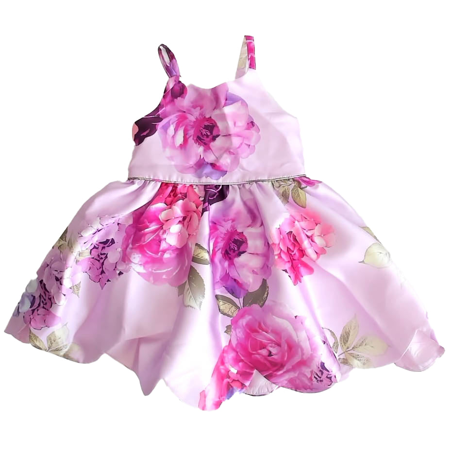Zunie Girls Purple Floral Special Occasion Dress Size: 3T Purple Floral