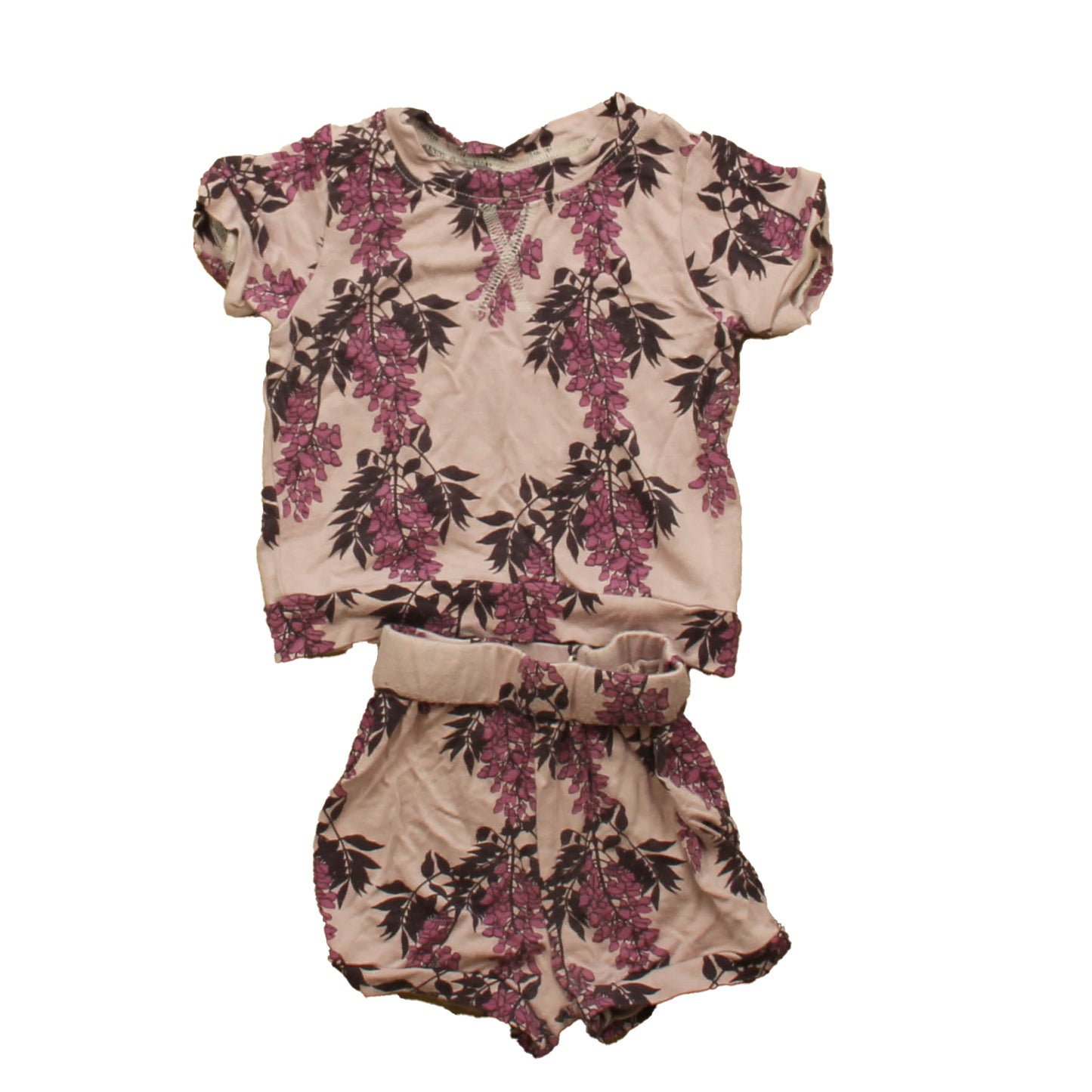 Kate Quinn Girls Purple Floral Apparel Sets Size: 6-12 Months Purple Floral