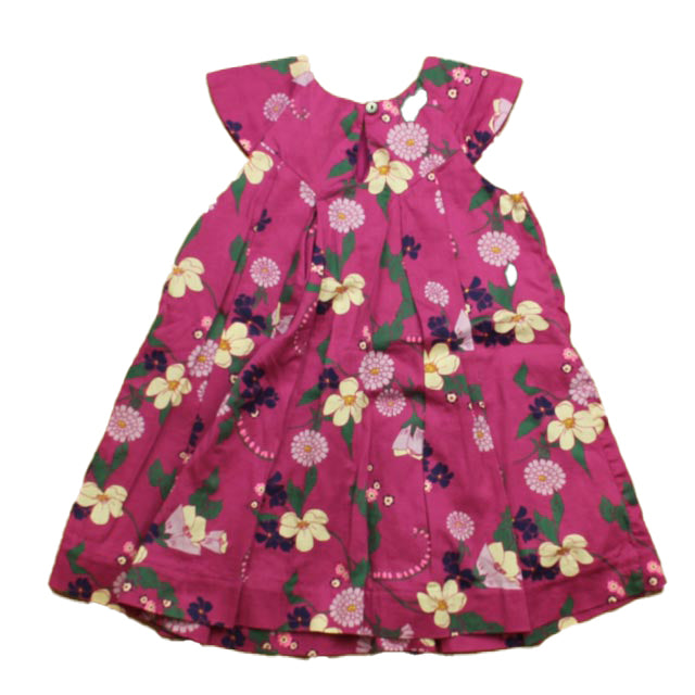 Tea Girls Purple Floral Dress Size: 3T