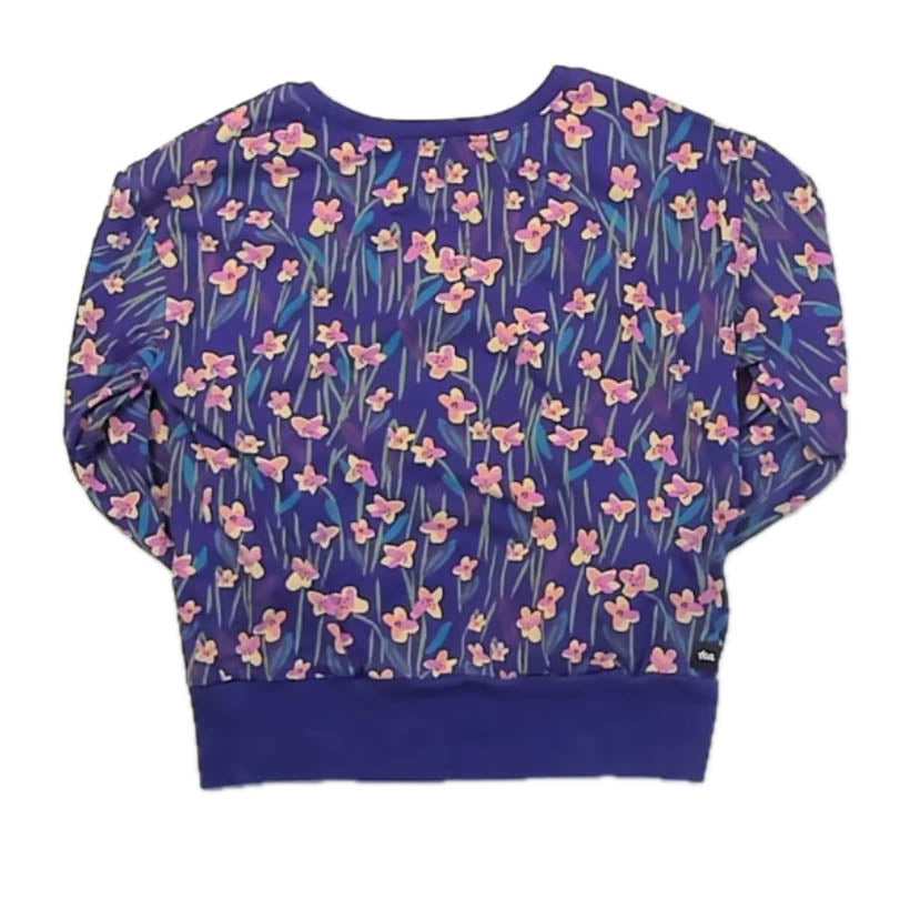 Tea Collection Girls Purple Floral Long Sleeve T-Shirt Size: 4T Purple Floral