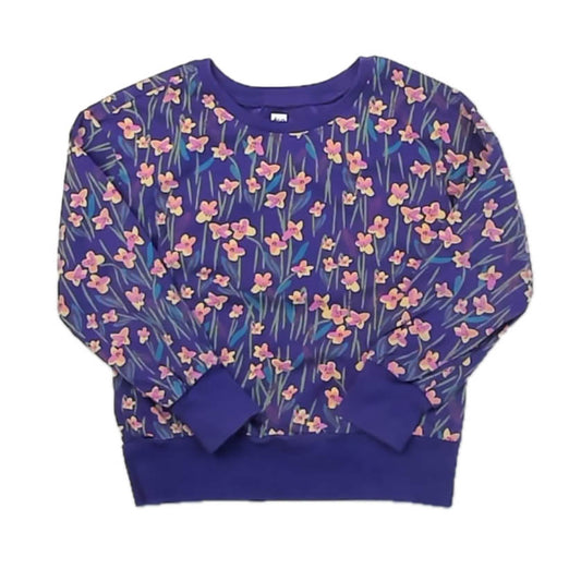 Tea Collection Girls Purple Floral Long Sleeve T-Shirt Size: 4T Purple Floral