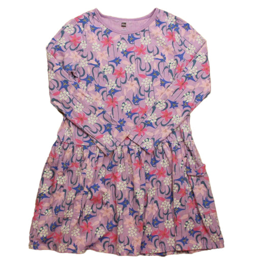 Tea Girls Purple | Floral Dress Size: 12 Years Purple | Floral