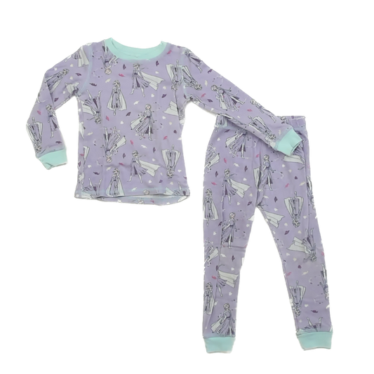 Cuddl Duds Girls Purple Frozen 2-piece Pajamas Size: 2-3T Purple Frozen
