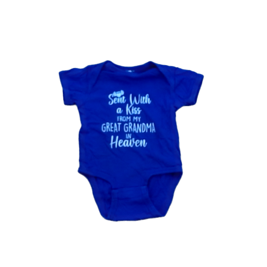 Rabbit Skins Unisex Purple G. Grandma in Heaven Onesie Size: 6 Months Purple G. Grandma in Heaven