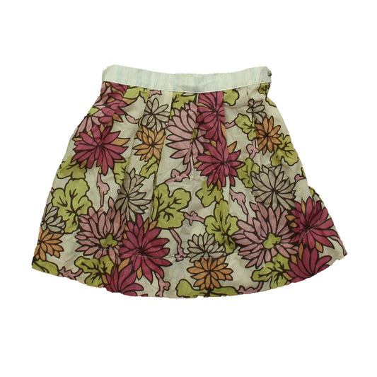 Makie` Girls Purple | Green Floral Skirt Size: 2T Purple | Green Floral