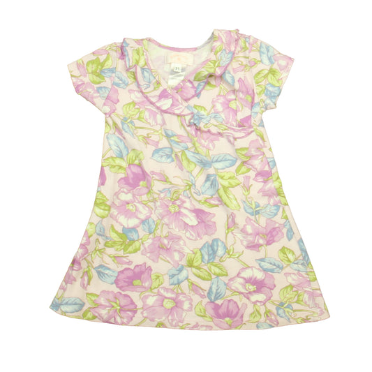 Baby Lulu Girls Purple | Green Dress Size: 3T Purple | Green