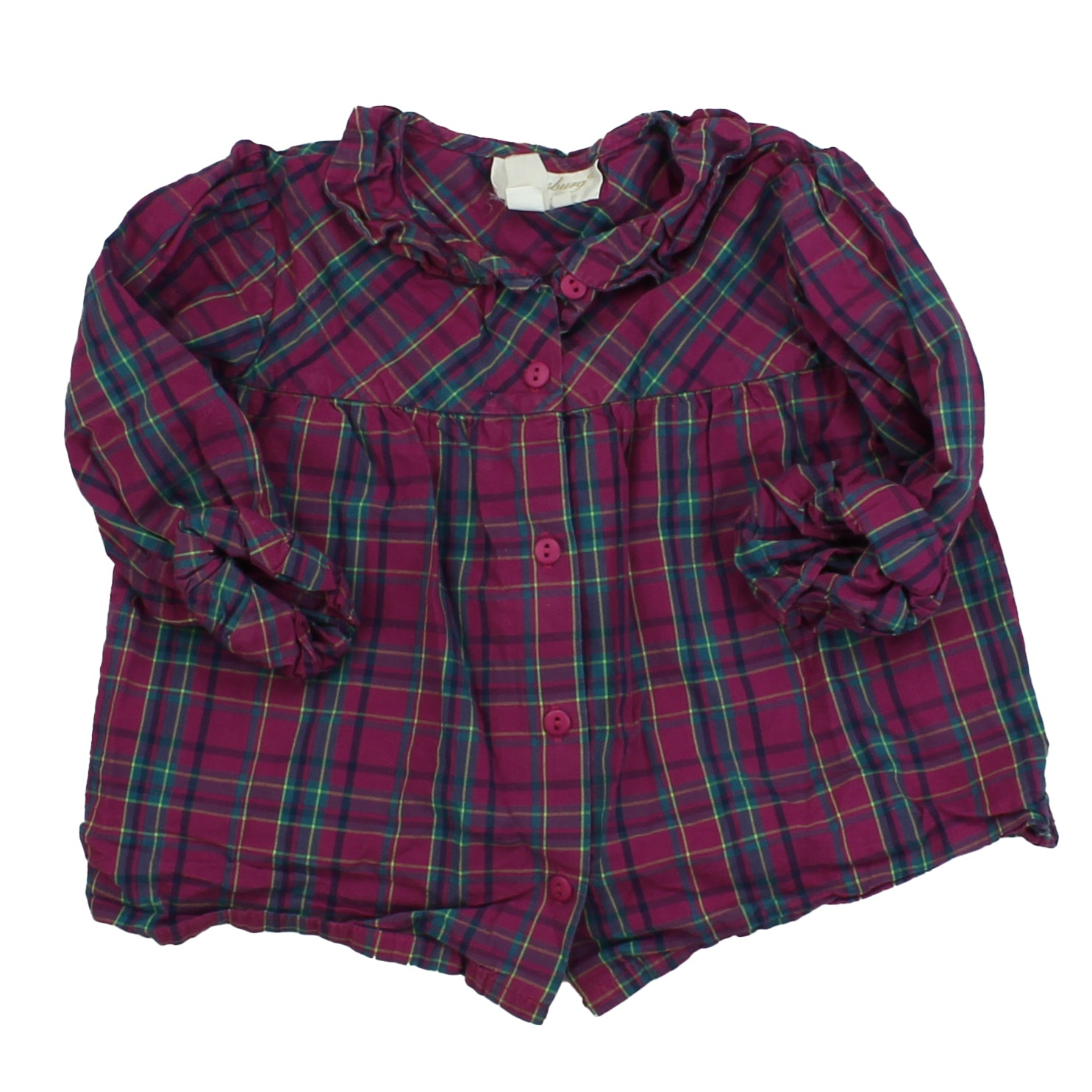 Strausburg Girls Purple | Green Blouse Size: 2T Purple | Green