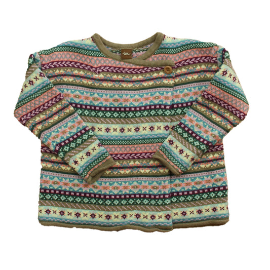 Tea Girls Purple | Grey Sweater Size: 4-5 T Purple | Grey