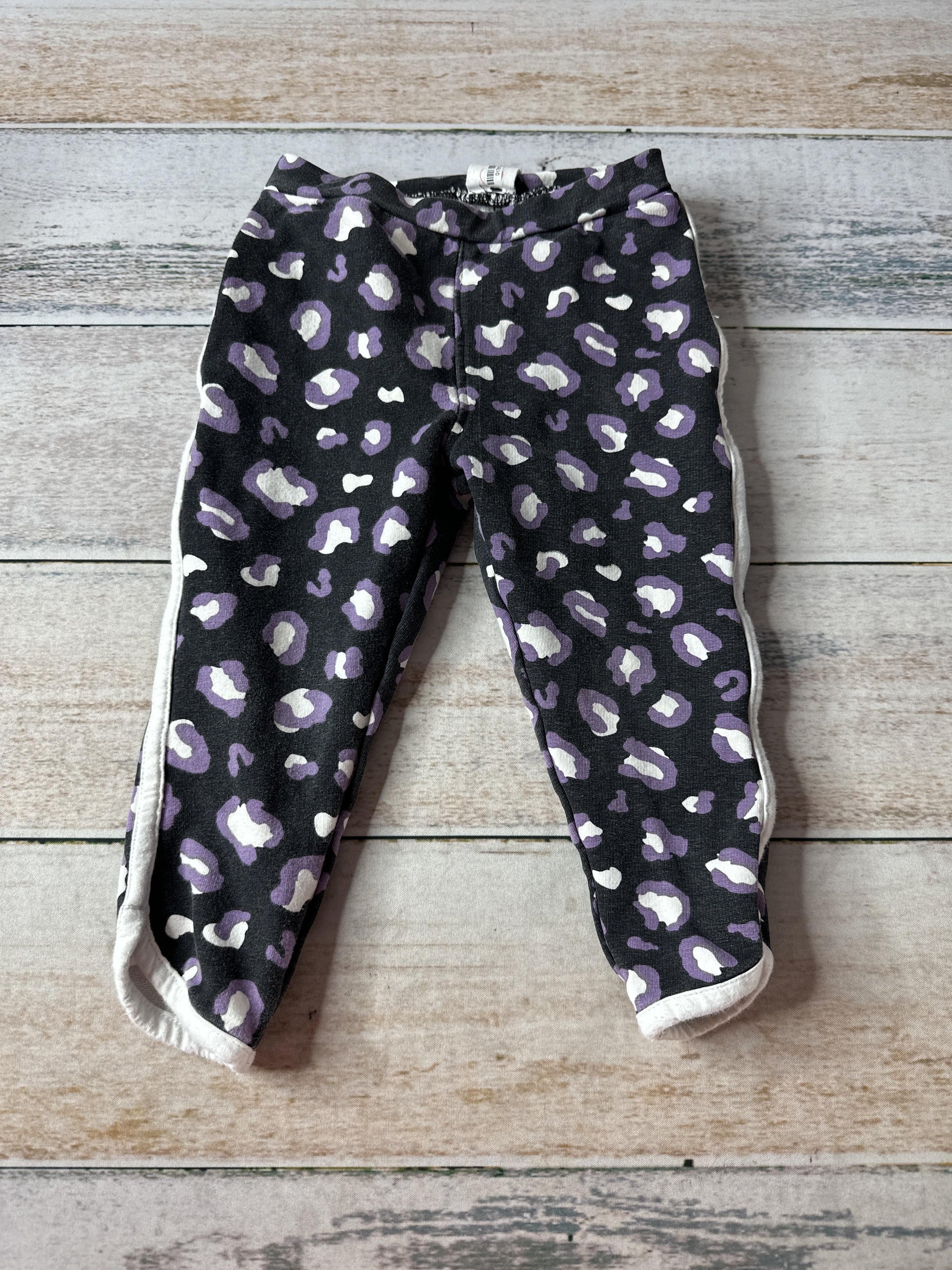 Sovereign Code Girls purple | Leopard print | Black Pants Size: 2T purple | Leopard print | Black