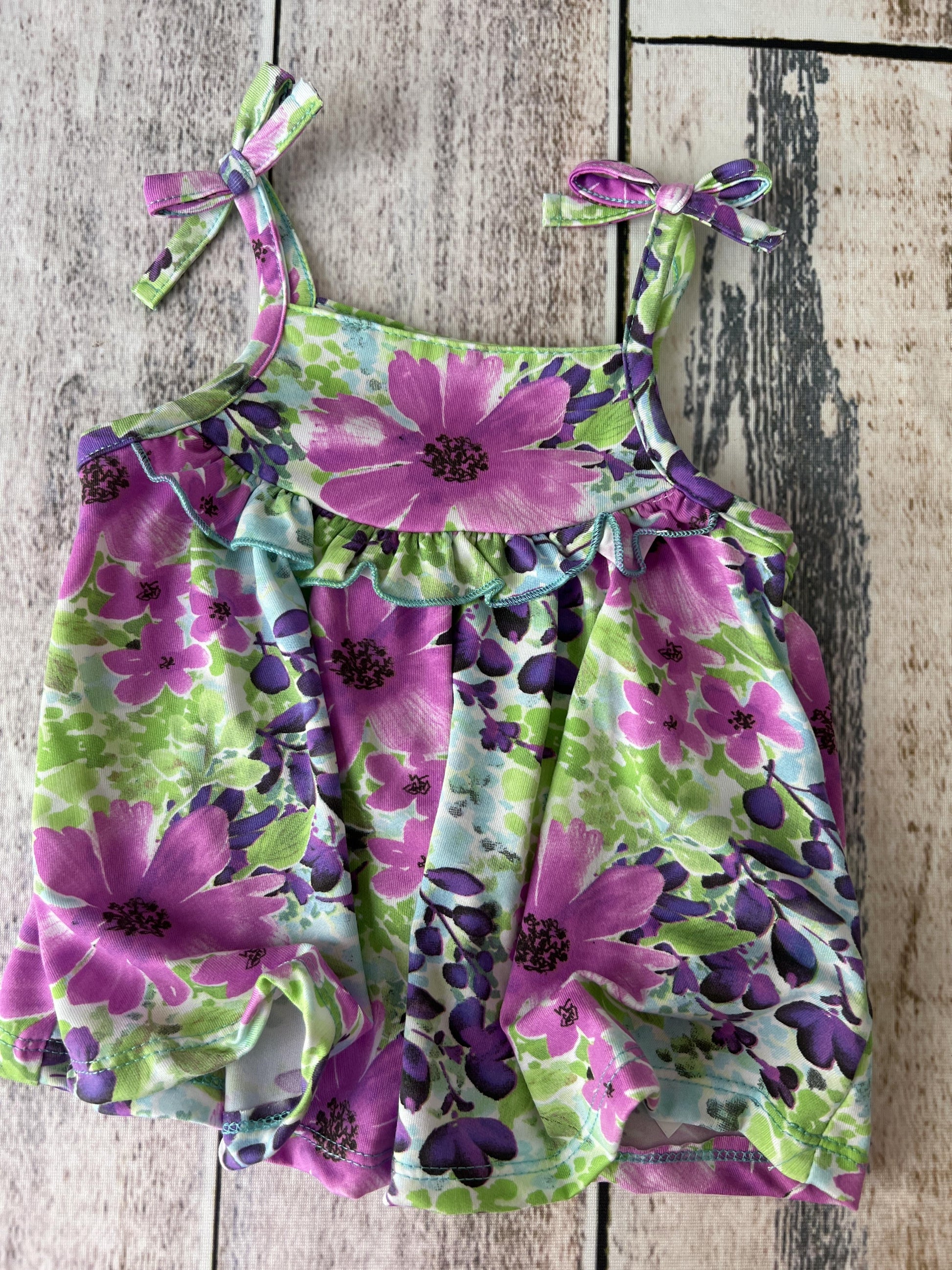 Baby Starters Girls purple | light green | Tropical Tank Top Size: 18 months purple | light green | Tropical