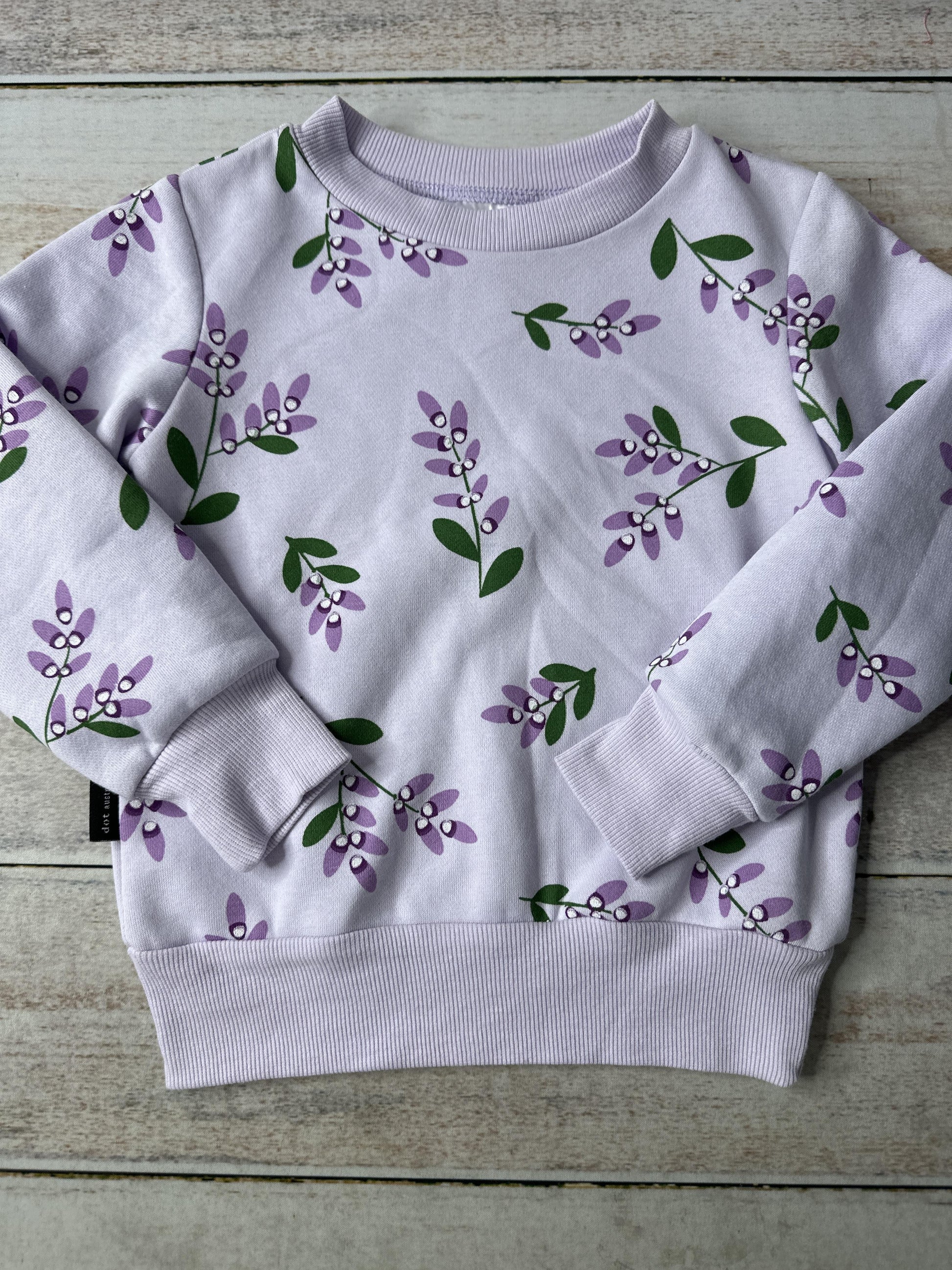 Dot Unisex purple | light green Sweater Size: 3T purple | light green