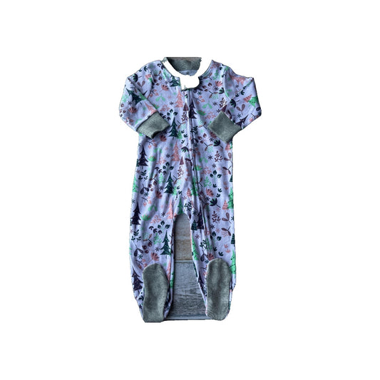 Honest co Girls purple | light green Pajamas Size: 6-9 months purple | light green