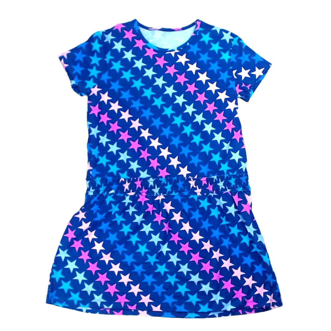 Rockets Of Awesome Girls Purple | Multicolored Stars Dress Size: 10 Years Purple | Multicolored Stars