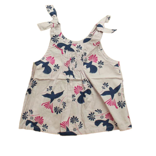 Tea Girls Purple | Navy Tank Top Size: 18-24 Months