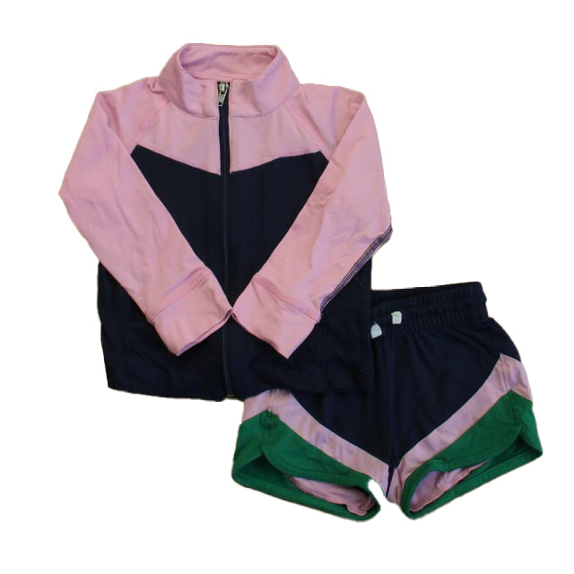 Hanna Andersson Girls Purple | Navy Apparel Sets Size: 18-24 Months Purple | Navy