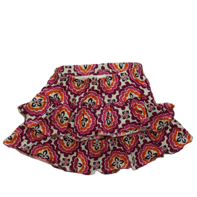 Gymboree Girls Purple | Orange Floral Skirt Size: 10 Years