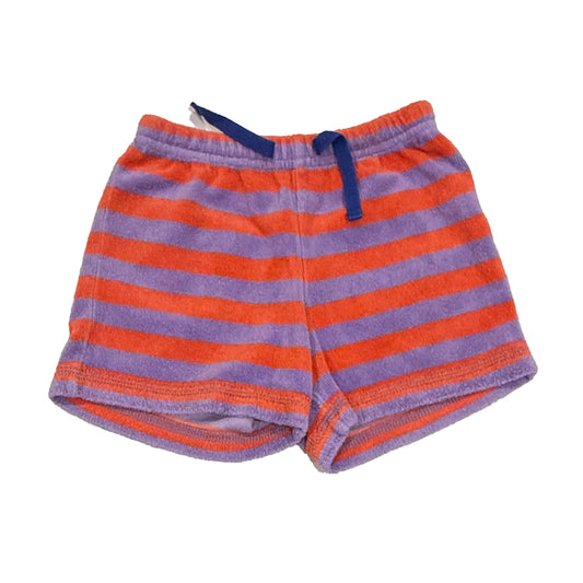 Boden Girls Purple | Orange Stripe Shorts Size: 4T Purple | Orange Stripe