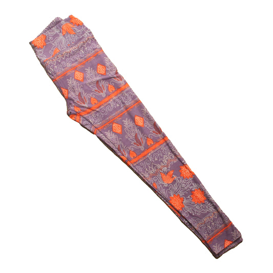 Lularoe Girls Purple | Orange Leggings Size: One Size Purple | Orange