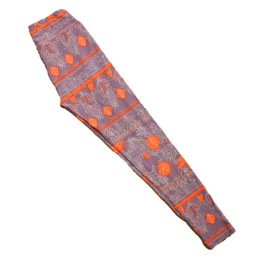 Lula Roe Girls Purple | Orange Leggings Size: Junior 2-4