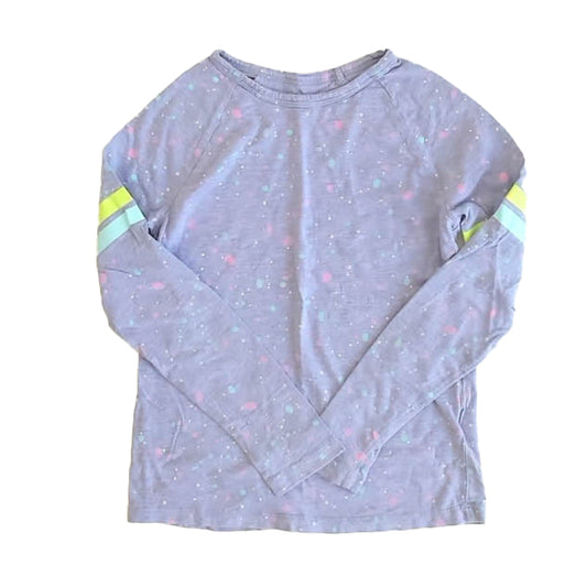 Rockets Of Awesome Girls Purple Paint Long Sleeve T-Shirt Size: 8 Years Purple Paint