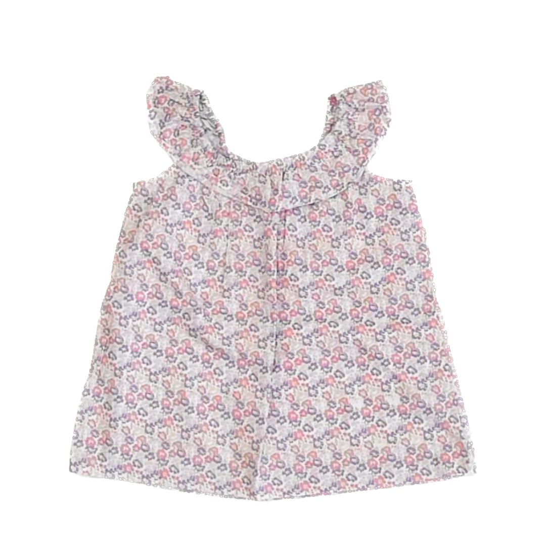 Bisby Girls Purple | Pink Floral Dress Size: 4T Purple | Pink Floral
