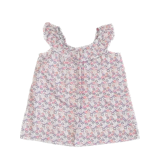 Bisby Girls Purple | Pink Floral Dress Size: 4T Purple | Pink Floral